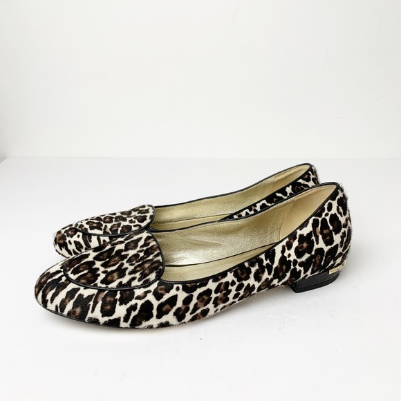 EMY MACK Leopard Print Motif Flats Round Toe SZ 7 - Picture 5 of 8